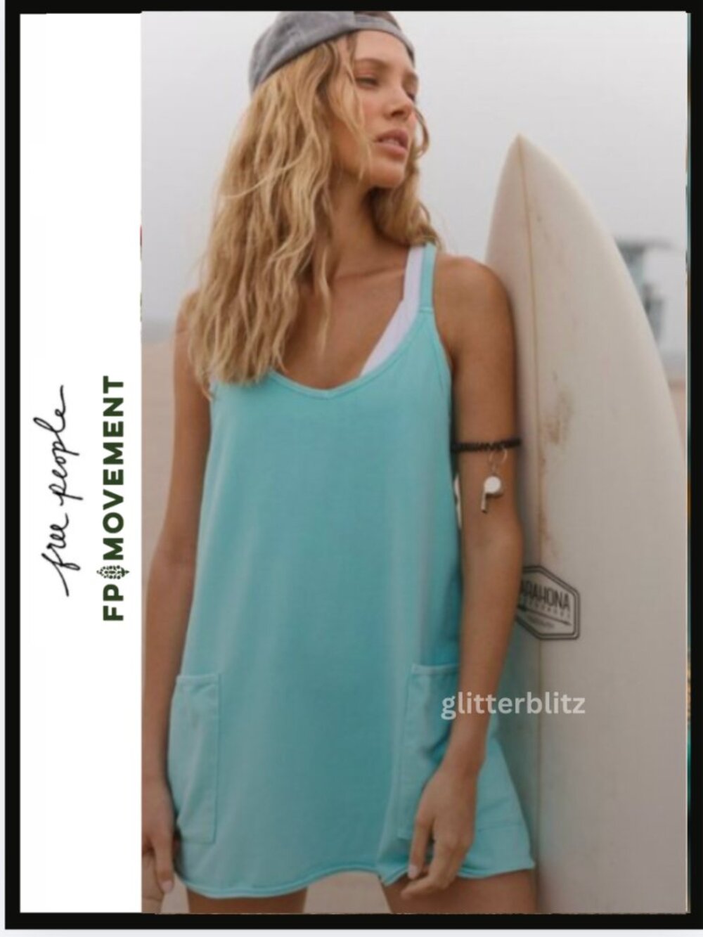 Free People Hot Shot Mini Dress 🩵 Light Turquoise